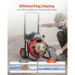 100FT Automatic Feed Drain Cleaner Machine with 1/2