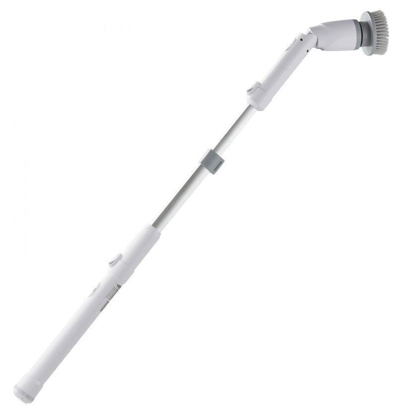 VEVOR Electric Spin Scrubber, Cordless Cleaning Brush with 2 Adjustable Speeds and Extendable Long Handle, 1.5H Runtime Power Shower Scrubber with 4 Replaceable Brush Heads for Bathroom, Tub, Tile