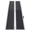 VEVOR Portable Wheelchair Ramp, 10 ft 800 lbs Capacity, Non-Slip Aluminum Folding Threshold Ramp, Foldable Mobility Scooter Ramp Wheel Chair Ramp, Handicap Ramp for Home Steps, Stairs, Doorways, Curbs
