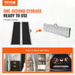 VEVOR Portable Wheelchair Ramp, 5 ft 800 lbs Capacity, Non-Slip Aluminum Folding Threshold Ramp, Foldable Mobility Scooter Ramp Wheel Chair Ramp, Handicap Ramp for Home Steps, Stairs, Doorways, Curbs