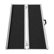 VEVOR Portable Wheelchair Ramp, 5 ft 800 lbs Capacity, Non-Slip Aluminum Folding Threshold Ramp, Foldable Mobility Scooter Ramp Wheel Chair Ramp, Handicap Ramp for Home Steps, Stairs, Doorways, Curbs