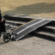VEVOR Portable Wheelchair Ramp, 7 ft 800 lbs Capacity, Non-Slip Aluminum Folding Threshold Ramp, Foldable Mobility Scooter Ramp Wheel Chair Ramp, Handicap Ramp for Home Steps, Stairs, Doorways, Curbs