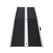 VEVOR Portable Wheelchair Ramp, 7 ft 800 lbs Capacity, Non-Slip Aluminum Folding Threshold Ramp, Foldable Mobility Scooter Ramp Wheel Chair Ramp, Handicap Ramp for Home Steps, Stairs, Doorways, Curbs