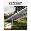 7FT Portable Wheelchair Ramp, Folding Aluminum Handicap Ramp with Non-Slip Surface, 800 lb Capacity