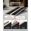 7FT Portable Wheelchair Ramp, Folding Aluminum Handicap Ramp with Non-Slip Surface, 800 lb Capacity