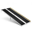 7FT Portable Wheelchair Ramp, Folding Aluminum Handicap Ramp with Non-Slip Surface, 800 lb Capacity