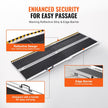 VEVOR Portable Wheelchair Ramp, 8 ft 800 lbs Capacity, Non-Slip Aluminum Folding Threshold Ramp, Foldable Mobility Scooter Ramp Wheel Chair Ramp, Handicap Ramp for Home Steps, Stairs, Doorways, Curbs