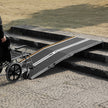 VEVOR Portable Wheelchair Ramp, 8 ft 800 lbs Capacity, Non-Slip Aluminum Folding Threshold Ramp, Foldable Mobility Scooter Ramp Wheel Chair Ramp, Handicap Ramp for Home Steps, Stairs, Doorways, Curbs