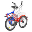 VEVOR Folding Adult Tricycle, 20-Inch 7-Speed Adult Folding Trikes, Carbon Steel 3 Wheel Cruiser Bike with Large Basket & Adjustable Seat, Shopping Picnic Foldable Tricycles for Women, Men, Seniors