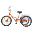 VEVOR Folding Adult Tricycle, 20-Inch Adult Folding Trikes, Lightweight Aluminum Alloy 3 Wheel Cruiser Bike with Large Rear Basket, Shopping Picnic Foldable Tricycles for Adults, Women, Men, Seniors