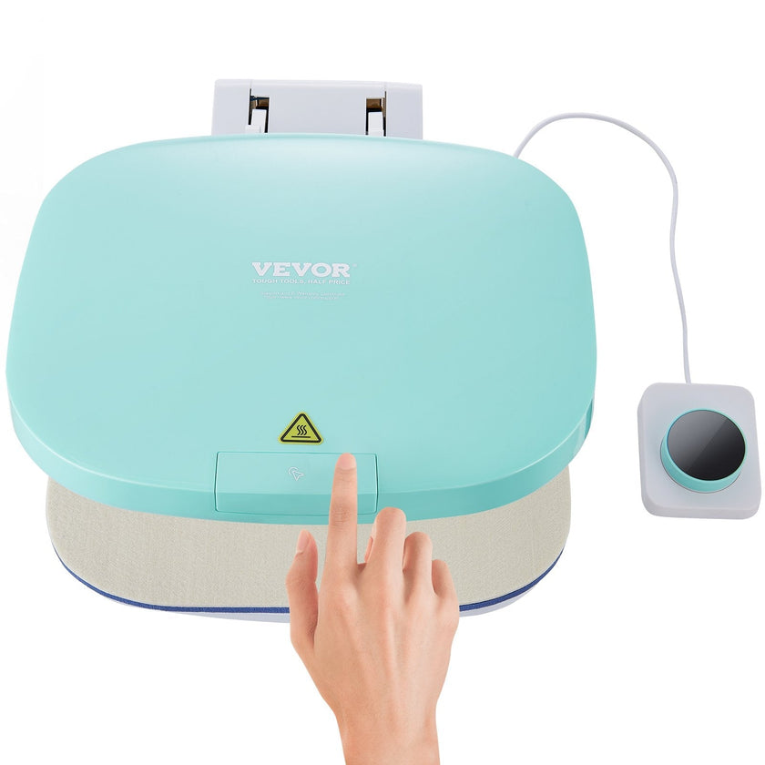 VEVOR Auto Heat Press, Smart Heat Press Machine for T-Shirts, Knob Design Easy Press, Large Mica Heat Plate, Heat Up Fast, Professional Heat Press for Sublimation, Vinyl, Heat Transfer Projects 15x12