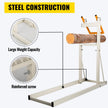 VEVOR Logging Saw Horse Durable Steel Log Sawhorse, Foldable Log Cutting Stand with Sharp Claws and Adjustable Height, Horse Stands for Cutting Wood, Space-Saving Sawbuck, Easy to Assemble and Carry