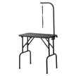 VEVOR Pet Grooming Table Arm with Clamp, 32''x18'' Dog Grooming Station, Foldable Pets Grooming Stand for Medium and Small Dogs, Free No Sit Haunch Holder with Grooming Loop, Bearing 220lbs