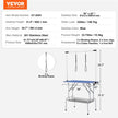 VEVOR Pet Grooming Table Two Arms with Clamp, 36''x24'' Dog Grooming Station, Foldable Pets Grooming Stand for Medium and Small Dogs, Free No Sit Haunch Holder with Grooming Loop, Bearing 330lbs