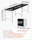 8 Foot Portable Beer Pong Table – Foldable Tailgate Table with Carrying Handles, 6 Pong Balls & Adjustable Height – Black