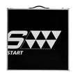 8 Foot Portable Beer Pong Table – Foldable Tailgate Table with Carrying Handles, 6 Pong Balls & Adjustable Height – Black