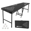 VEVOR 8' Portable Beer Pong Tailgate Table Party Drinking Game Carrying Handle