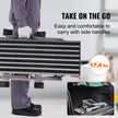 VEVOR Folding Work Platform, 660 lbs Load Capacity, Aluminum Drywall Stool Ladder, Heavy Duty Work Bench w/ Non-Slip Feet, Ideal for Washing Vehicles, Cleaning, Painting, Decorating