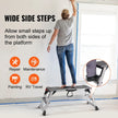 VEVOR Folding Work Platform, 660 lbs Load Capacity, Aluminum Drywall Stool Ladder, Heavy Duty Work Bench w/ Non-Slip Feet, Ideal for Washing Vehicles, Cleaning, Painting, Decorating