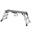 VEVOR Folding Work Platform, 660 lbs Load Capacity, Aluminum Drywall Stool Ladder, Heavy Duty Work Bench w/ Non-Slip Feet, Ideal for Washing Vehicles, Cleaning, Painting, Decorating
