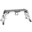 VEVOR Folding Work Platform, 660 lbs Load Capacity, Aluminum Drywall Stool Ladder, Heavy Duty Work Bench w/ Non-Slip Feet, Ideal for Washing Vehicles, Cleaning, Painting, Decorating