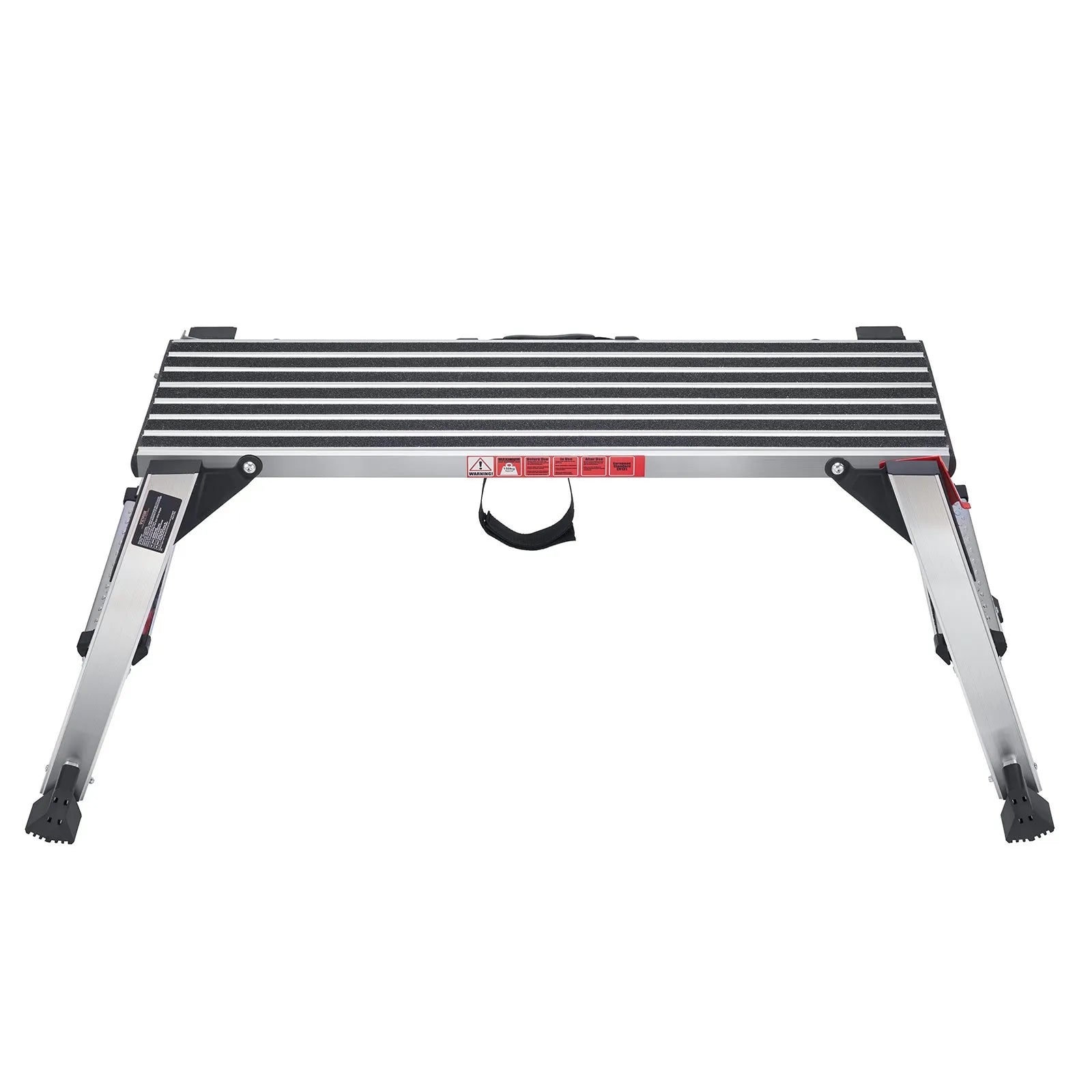 VEVOR Folding Work Platform, 660 lbs Load Capacity, Aluminum Drywall Stool Ladder, Heavy Duty Work Bench w/ Non-Slip Feet, Ideal for Washing Vehicles, Cleaning, Painting, Decorating