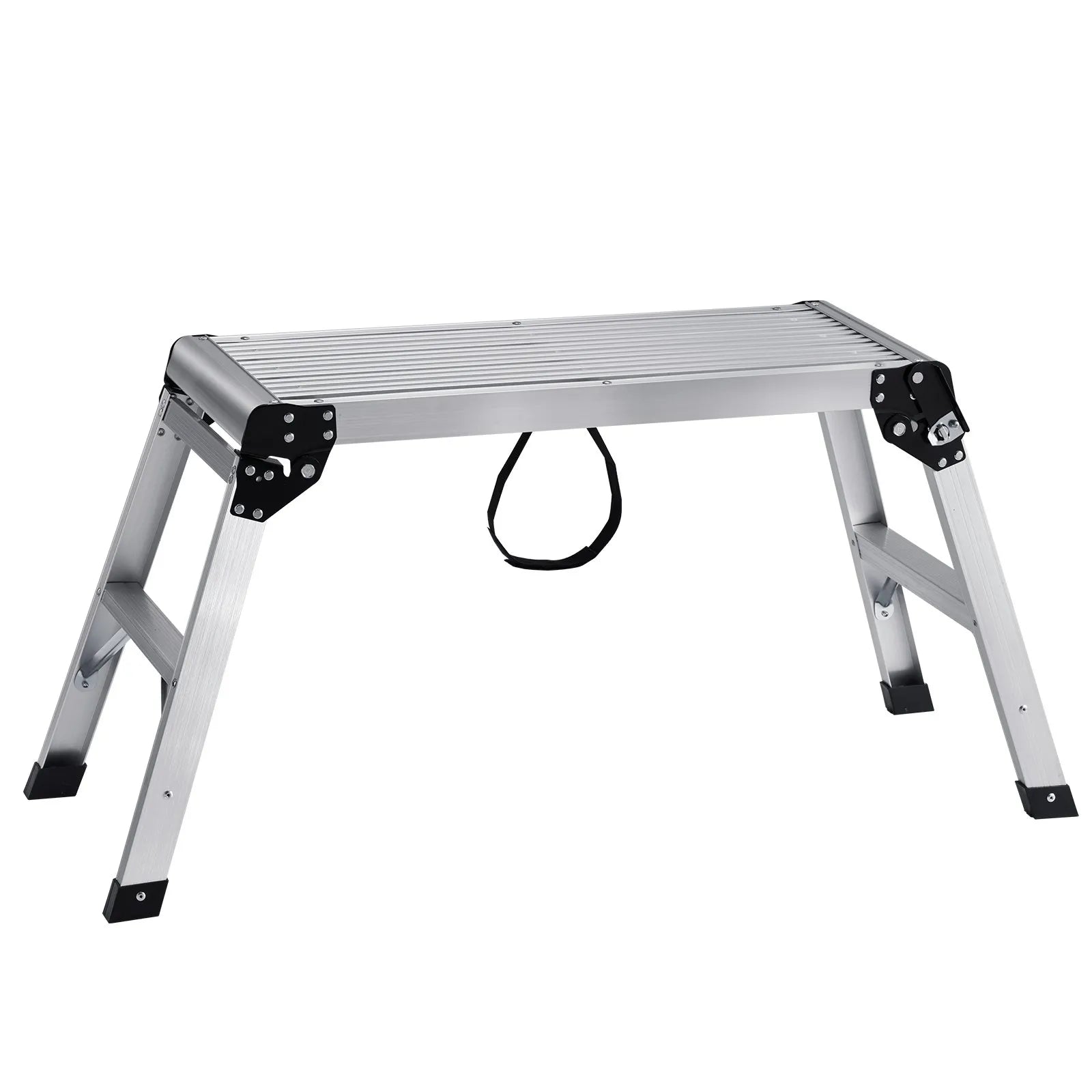 VEVOR Folding Work Platform, 330 lbs Load Capacity, Aluminum Drywall Stool Ladder, Heavy Duty Work Bench w/ Non-Slip Feet, Ideal for Washing Vehicles, Cleaning, Painting, Decorating