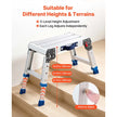 Folding Work Platform – Adjustable Height Aluminum Step Stool & Portable Work Bench, 500 lb Capacity