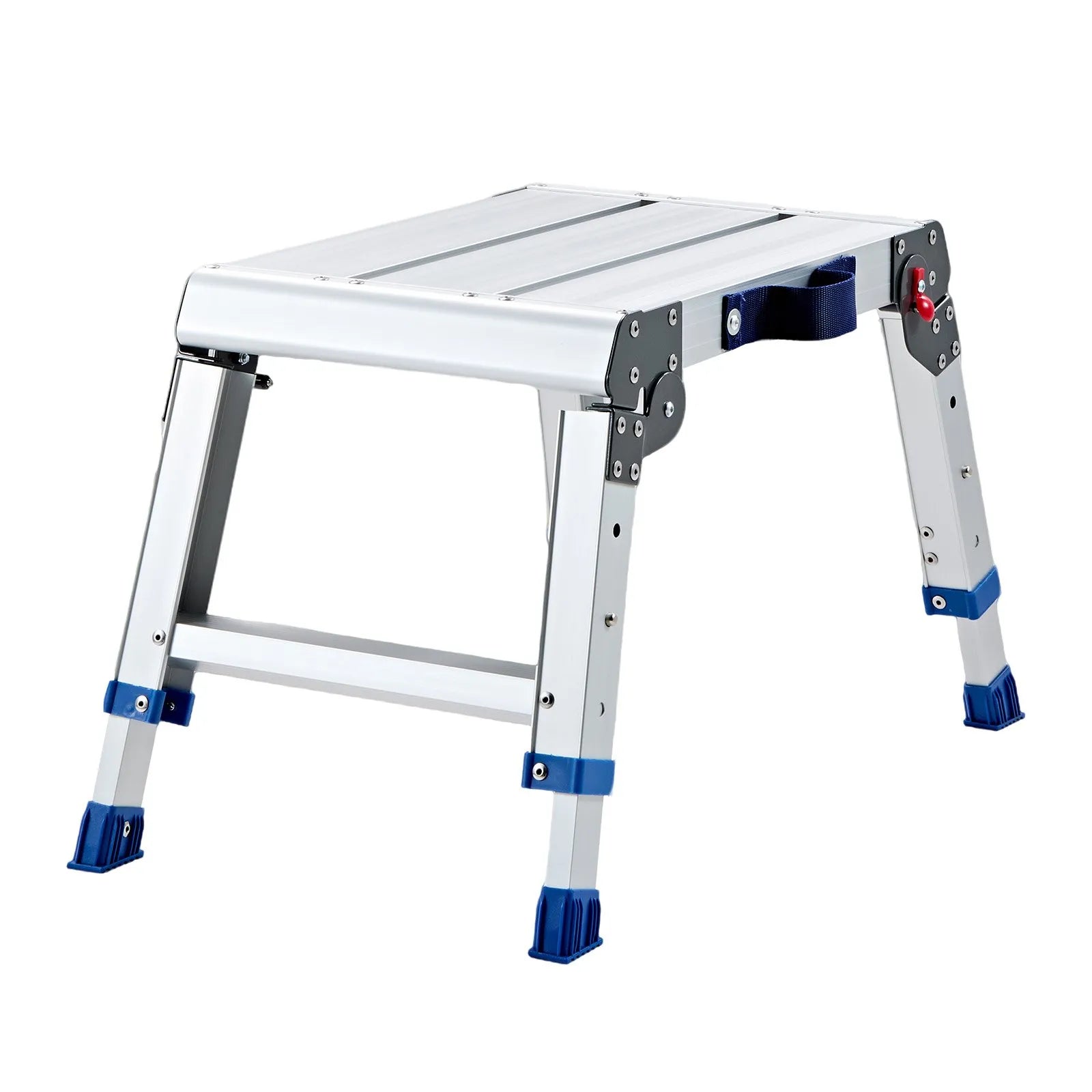 Folding Work Platform – Adjustable Height Aluminum Step Stool & Portable Work Bench, 500 lb Capacity