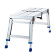 Folding Work Platform – Adjustable Height Aluminum Step Stool & Portable Work Bench, 500 lb Capacity