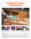 VEVOR Automatic Webbing Cutting Machine Hot and Cold Ribbon Shoelaces Cutter
