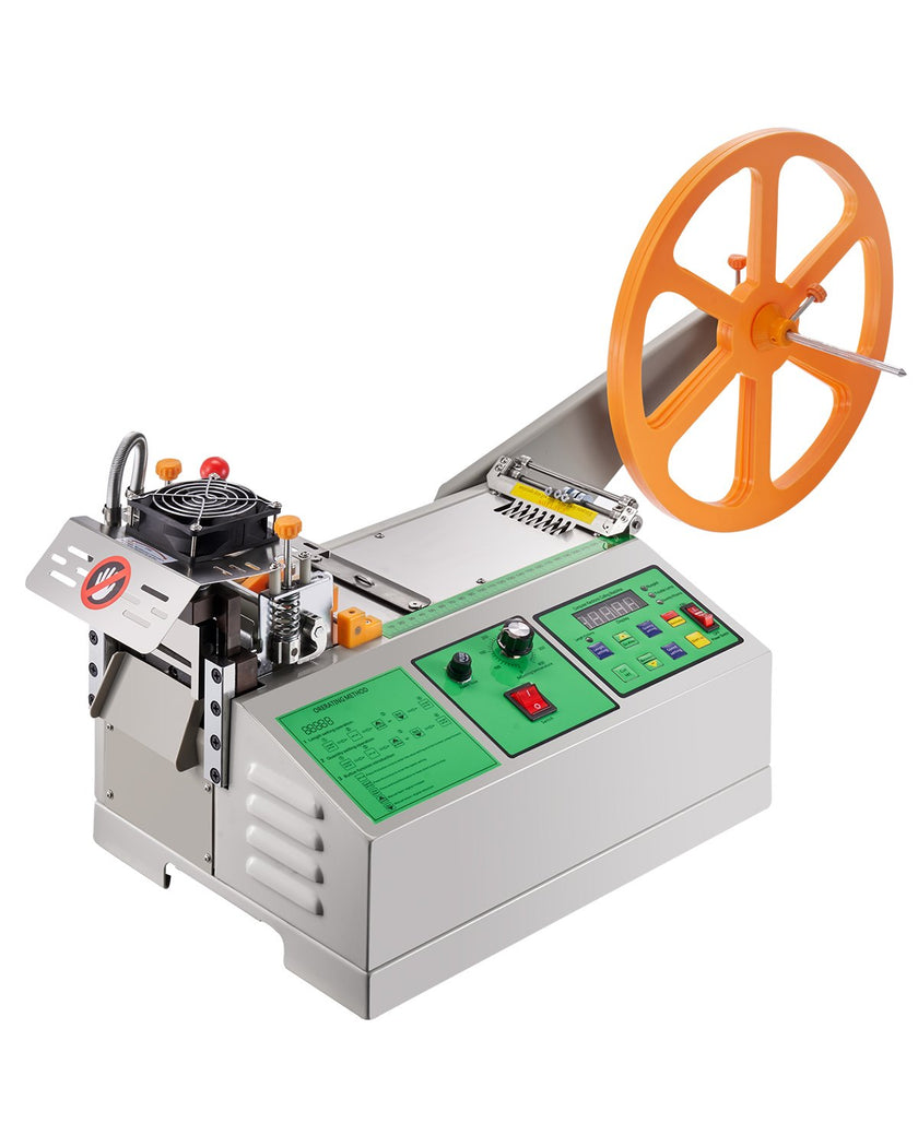 VEVOR Automatic Webbing Cutting Machine Hot and Cold Ribbon Shoelaces Cutter
