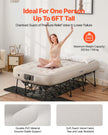 VEVOR Air Mattress with Frame & Built-in Pump 1 Person Inflatable Mattress 300lb