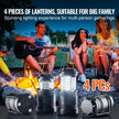 VEVOR LED Camping Lanterns Collapsible Battery Powered Lights Set of 4