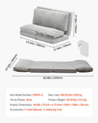 VEVOR Folding Sofa Bed Foldable Couch Bed with Washable Cover Dark Grey (Full)