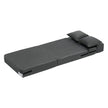 VEVOR Folding Sofa Bed 3-in-1 Foldable Couch Bed with 2 Pillows Dark Grey Single