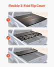 VEVOR Tri-Fold Truck Bed Tonneau Cover, Compatible with 2009-2024 Ram 1500 (19-24 Classic/New Body), Fleetside 5.7' (67.4