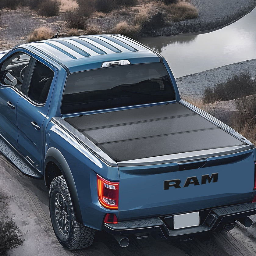 VEVOR Tri-Fold Truck Bed Tonneau Cover, Compatible with 2009-2024 Ram 1500 (19-24 Classic/New Body), Fleetside 5.7' (67.4