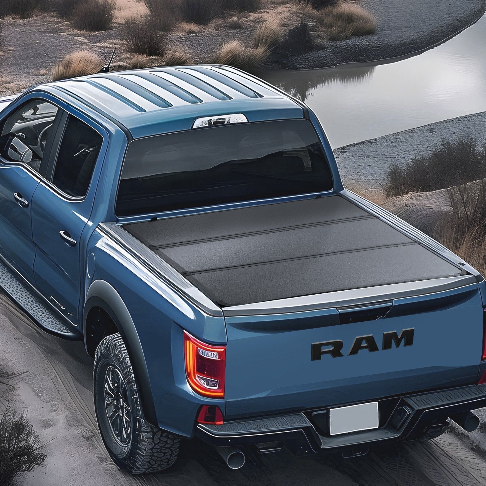 VEVOR Tri-Fold Truck Bed Tonneau Cover, Compatible with 2015-2024 Ford F-150, 6.5' (79