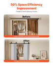 VEVOR Bi-Folding Sliding Barn Door Hardware Track Kit 64