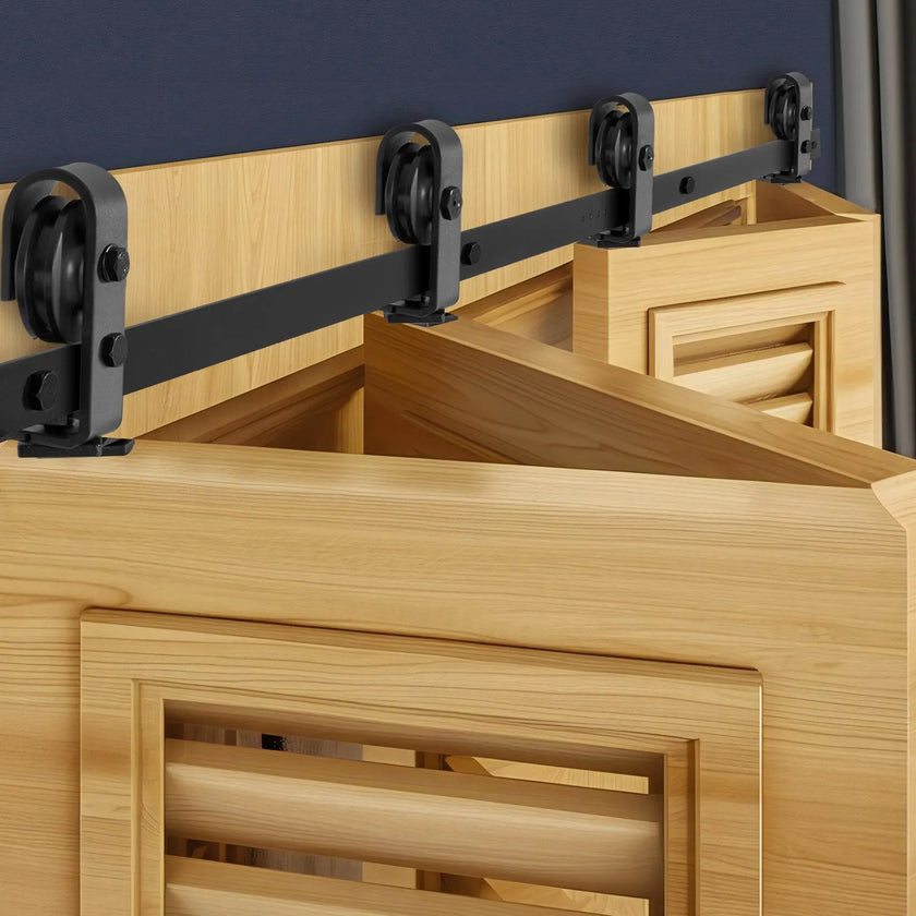 VEVOR Bi-Folding Sliding Barn Door Hardware Track Kit 64