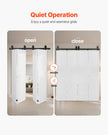 VEVOR Bi-Folding Sliding Barn Door Hardware Track Kit 52