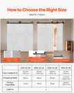 VEVOR Bi-Folding Sliding Barn Door Hardware Track Kit 52