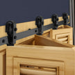 VEVOR Bi-Folding Sliding Barn Door Hardware Track Kit 52