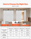 VEVOR Bi-Folding Sliding Barn Door Hardware Track Kit 60