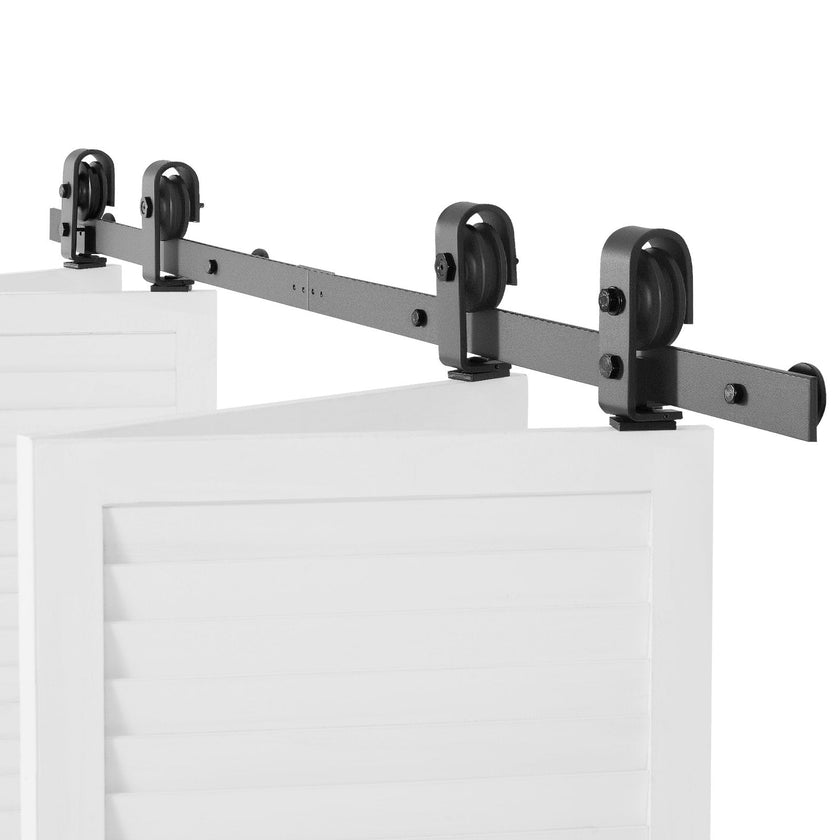 VEVOR Bi-Folding Sliding Barn Door Hardware Track Kit 60