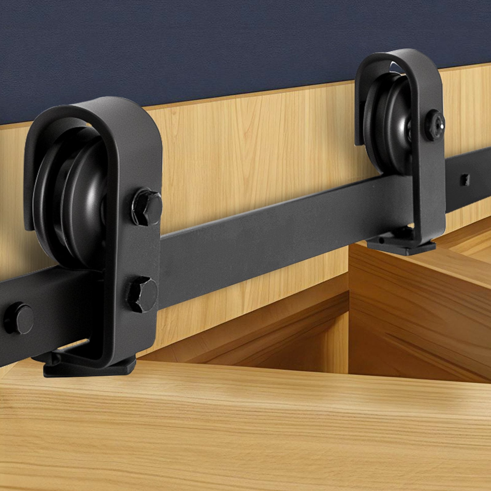 VEVOR Bi-Folding Sliding Barn Door Hardware Track Kit 52