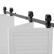 VEVOR Bi-Folding Sliding Barn Door Hardware Track Kit 76