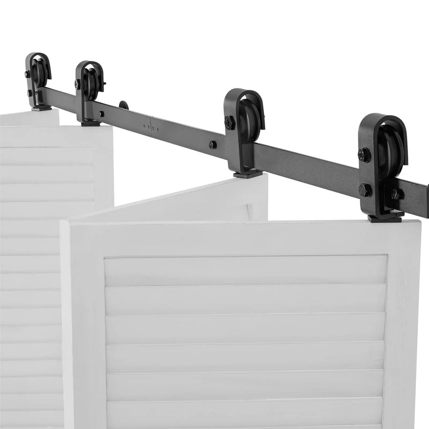 VEVOR Bi-Folding Sliding Barn Door Hardware Track Kit 76