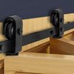 VEVOR Bi-Folding Sliding Barn Door Hardware Track Kit 36